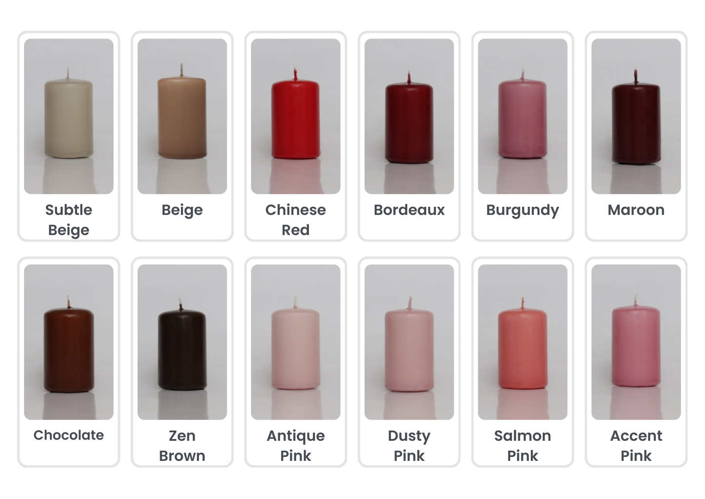 28cm Pillar Candle Rental