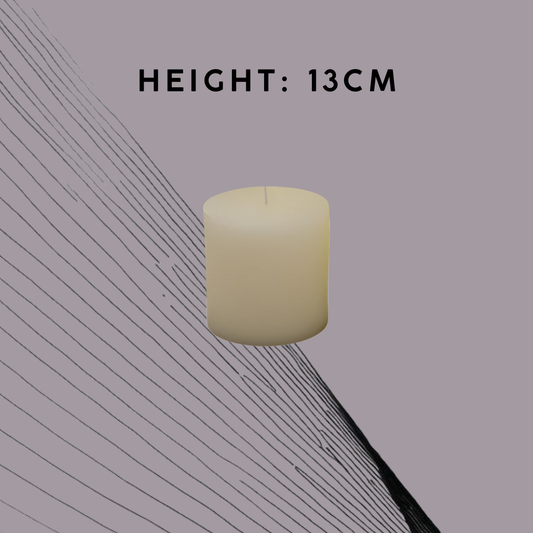 13cm Pillar Candle Rental