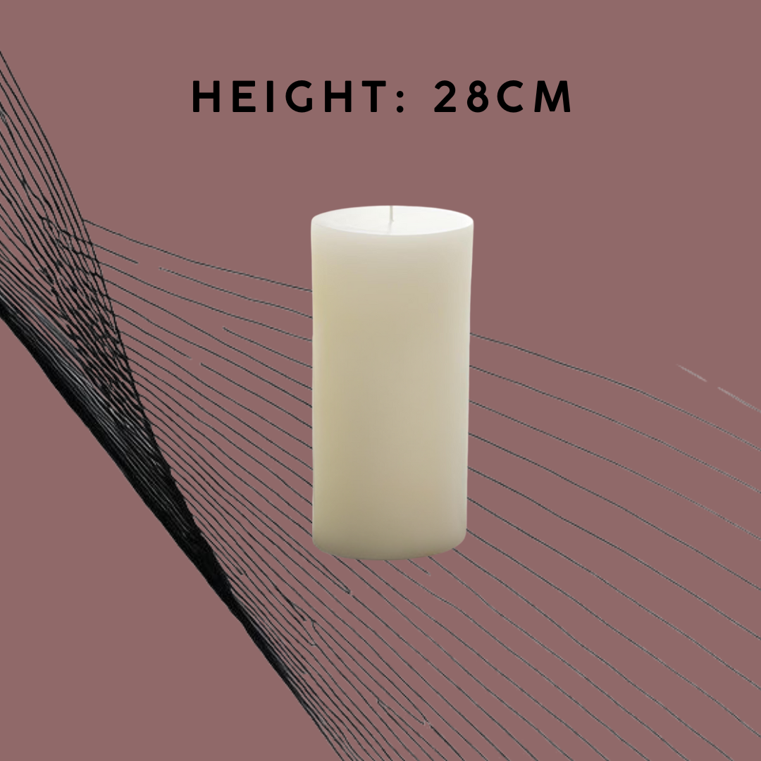 28cm Pillar Candle Rental