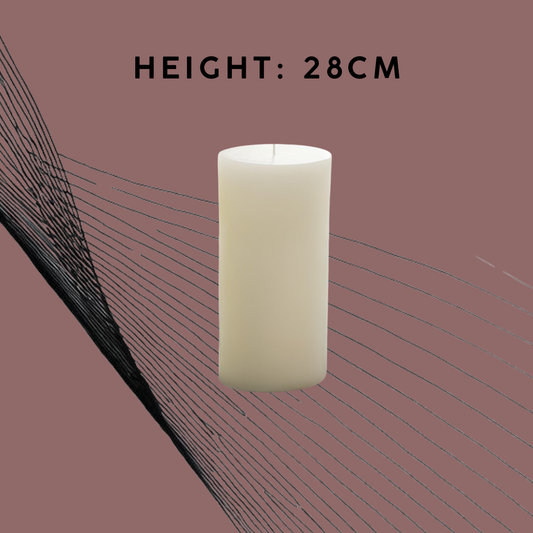 28cm Pillar Candle Rental
