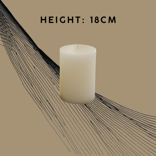 18cm Pillar Candle Rental