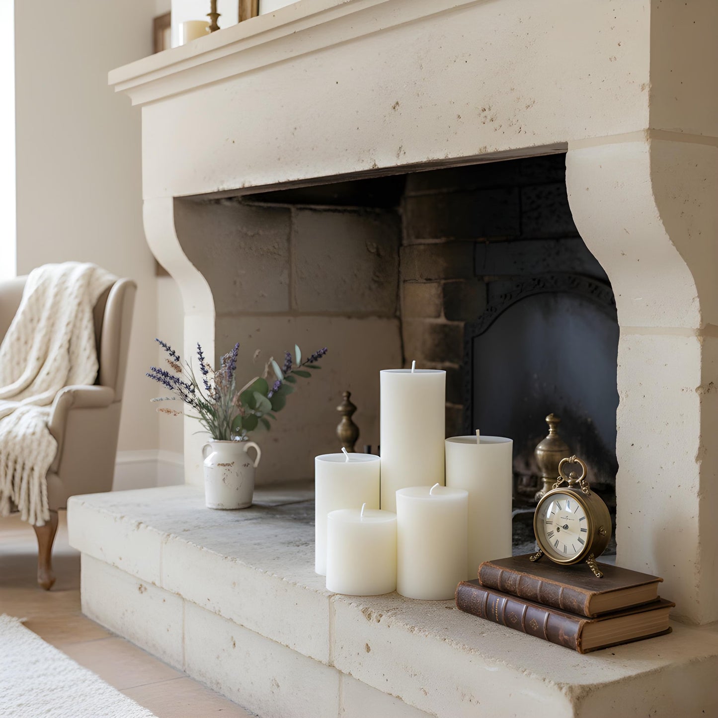 40cm Statement Pillar Candle Rental